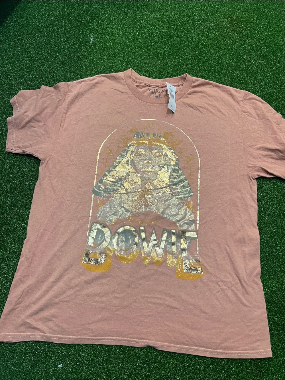 David Bowie Graphic Short Sleeve Tee - Dusty Rose
